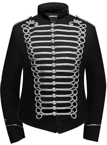 Pamposh Steampunk Hussar Napoleon Military Drummer Défilé Veste