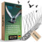 Gardflix® Taubenabwehr Spikes Taubenschreck 9m & 6m | Edelstahl Vogelschreck für Balkon und Fenster | Vogelabwehr Spikes zum Tauben vertreiben | Vogelschutz Abwehr gegen Vogelnester (Metall 6m)