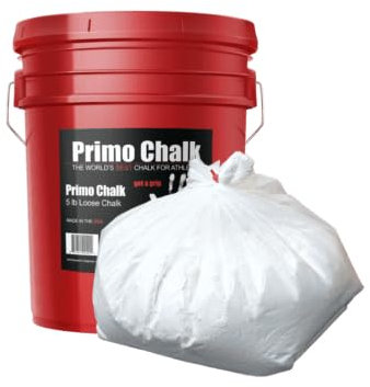 Primo Chalk - 5LBS Refill Bag - Fewer Applications Needed for Improved Focus on Weightlifting, Gymnastics, Rock Climbing, Gym