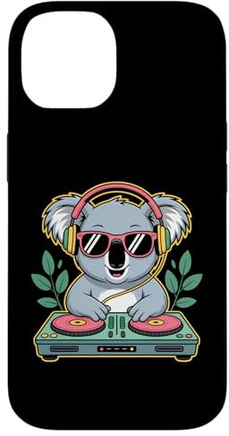 Koala Dj Tocadiscos Fiesta Dj Audífonos Carcasa para iPhone 14