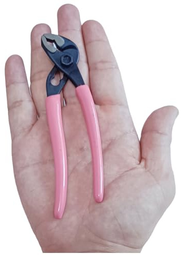 PANSHIYON Water Pump Pliers,5 Inch V-Jaw Small Mini Adjustable Slip Joint Pliers for Tight Space