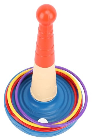 OVAQUIXI Ensemble de Jeu Interactif à Lancer D'anneaux pour Les Parents et Les Voyages à la Maison et à L'extérieur - Matériau Plastique de qualité Supérieure Sûr - Offre Un Divertissement sans Fin