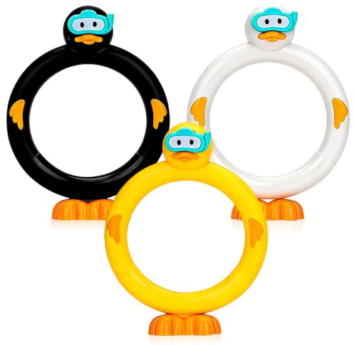 WFKKMEQ Giocattoli per Immersioni, Giocattoli Subacquei per Piscine, Immersioni Subacquea Piscina Giocattolo di Formazione, Immersione Giochi Regali per Bambini - 3 Pezzi