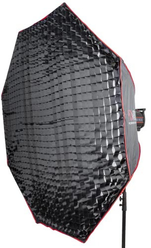 PIXAPRO 170cm 6ft Bowens Fit Easy Set Up Softbox Umbrella Open Octagonal Soft Box Round Diffuser Circular Grid Studio Key Lighting Octobox Lightbox Portrait Product Photography (170cm)