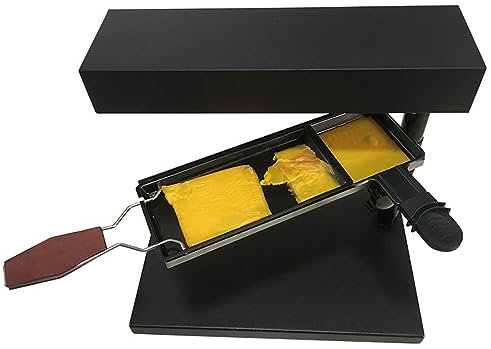 NGARY Fondoir À Fromage À Raclette, Demi-réchaud À Fondre, Machine À Griller Le Fromage, Réglable en Hauteur Et Chauffage Rapide De 600 Watts Et Antirouille, pour Restaurant À Domicile