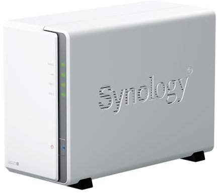 Synology DS223j 2-Bay Diskstation NAS (Realtek RTD1619B 4-Core 1.7 GHz 1GB DDR4 Ram 1xRJ-45 1GbE LAN-Port) 8TB Bundle mit 2X HAT3300-4T