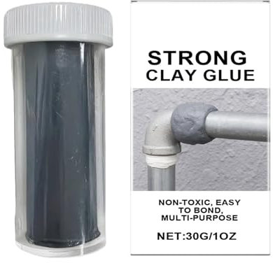 Colle Réparation Céramique, Pâte à Modeler Réparation 30g, Solution D'Étanchéité Polyvalente Résistante À La Chaleur, Réparation Rapide Pour Trous Murs, Métal, Carrelage Et Objets Décoratifs