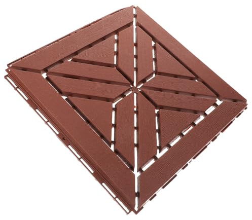 jojofuny Outdoor Flooring Interlocking Deck Tile Garden Tiles Decorative Floor Slabs for Balcony Patio