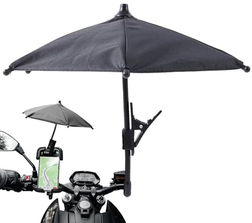 GkgWuxf Mobile Phone Holder with Sun Umbrella - Sun Shade Phone Holder Stand Shield | Stand Visor, 360 Rotatable Desktop, Adjustable Shield Cover for Travel