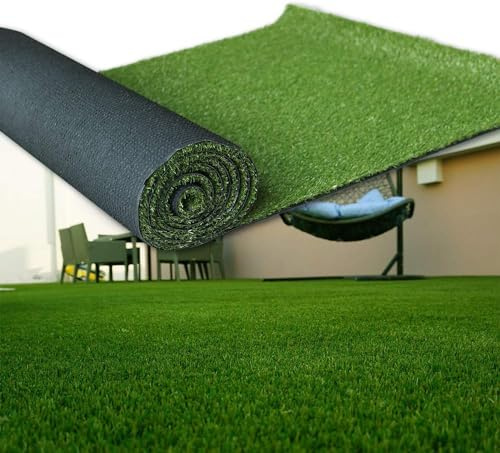Artificial Grass 6' x 10' (60 Square Feet) Realistic Fake Grass Deluxe Turf Synthetic Turf Thick Lawn Pet Turf -Perfect for Indoor/Outdoor Landscape (20mm high Pile) Customized