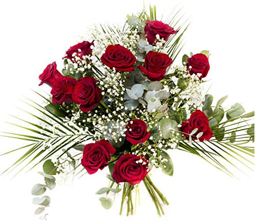 Acurrucalas® - Ramo de Flores Rosas Rojas con Dedicatoria - Ramo de Flores Frescas - Ramo de Flores Naturales - Entrega en 24 Horas de Lunes a Sábado (12)