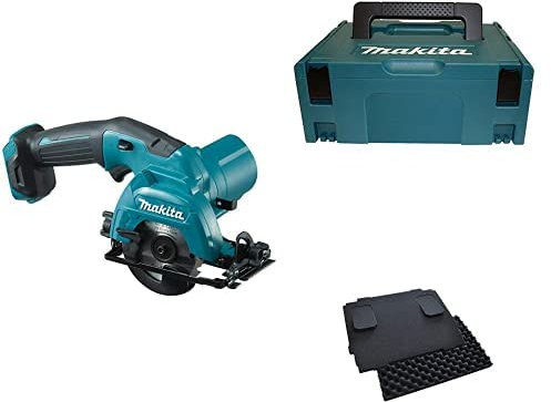 Makita Akku-Handkreissäge 12 V max. (ohne Akku, ohne Ladegerät) + MAKPAC + Polster