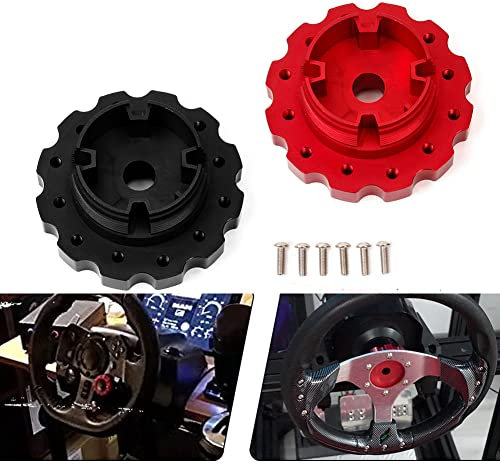 Huamengyuan Lenkrad Adapterplatte,Lenkradnabe Distanzstückadapter Rennspiel Lenkradadapter Lenkrad Basis Adapter Rennwagen Spiel Modifikation für PXN Lester V10