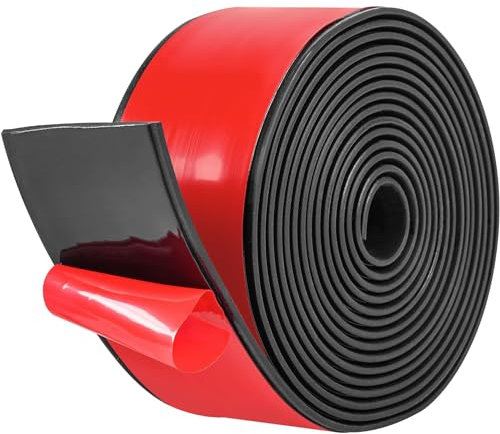 Tiras De Goma De Neopreno 40mm*2mm*3m Lámina De Neopreno Adhesiva Neopreno Láminas Goma Adhesiva Rollo para Juntas De Bricolaje Revestimientos De Suelos Antivibración