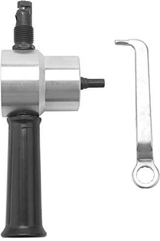 Eighosee Professional Metal Cutter Double Nibbler Metal Cutter Drill Tool Attachment Metal Plate Open Hole Drill