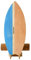 XCMAN Surf Balance Board Trainer mit Rolle - Stabilitätstrainer,Für Erwachsene, Balance-Board zum Surfen, Snowboarden, Skateboarden, Hockey (Rocket Blue)