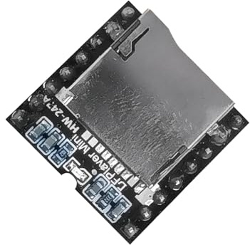 SUIOPPYUW USB-minne Mini MP3 DFPlayer Blackboard Stöder 64MB NOR FLASH Mini MP3-spelare Minispelare Blackboard Iron