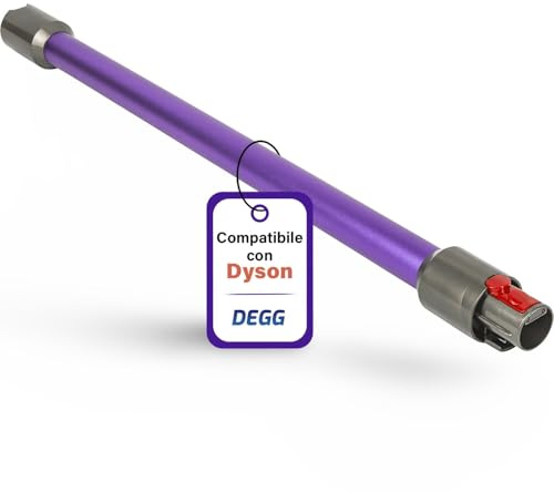 DEGG Tube télescopique - Compatible avec aspirateurs Dyson V7, V8, V10, V11 et V15, Tube d’extension 32mm, Tube d’aspiration Pièces de rechange, Accessoires d’aspirateur - Couleur: Violet