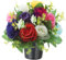 FYKZQWDS Fleurs artificielles en soie pour tombes tombales, fleurs artificielles en pot pour décoration de cimetière, hommage de Noël et commémoration (couleur mélangée)