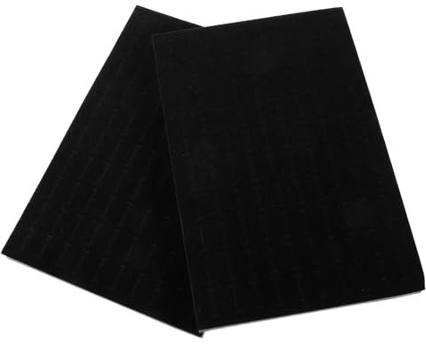 HEALEEP Lot De 2 Plateaux À Bagues : 100 emplacements, Insert En Éponge Pour Plateaux À Bagues – insert Porte-éponge Pour Bijouteries Et Collections Personnelles