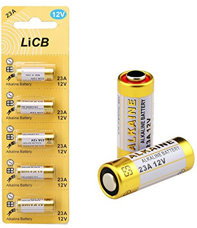 LiCB A23 23A 12V Alkaline Battery (5-Pack)