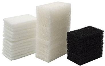LTWHOME Schaumstoffpatrone Kohlenstoff Polyester Filter Pads Passend für Fluval 2+ Innenfilter(36 Stück)