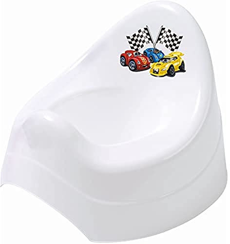 BIECO 11106456 - Kinder Toilettensitz weiß, mit Cars Motiv Formula Race, ca. 32 x 36,5 x 5 cm, ab 8 Monate bis etwa 4 Jahre