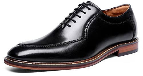 DESAI Homme Chaussures à Lacets en Cuir Derby Mariage Oxford Business Brogues,40 EU,Noir