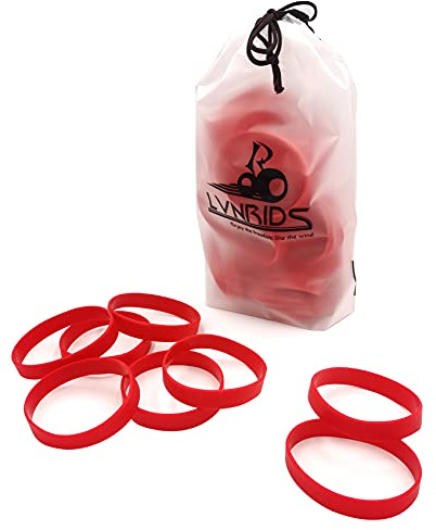 LVNRIDS 100 st tomma silikonarmband, elastiskt gummiband för sportfest, lösa band, 6.3'' longueur pour enfant, Silikon