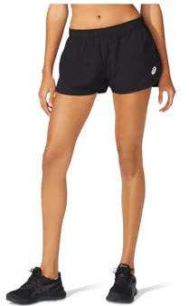 ASICS Damen Core Split Short Laufbekleidung Shorts Performance Black - Schwarz XL