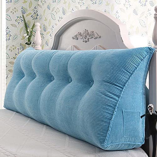 Grande testiera cuscino per letto per testiera da lettura cuscino da comodino divano cuscino lungo 100x50x20cm cuscino triangolare schienale posizionamento cuneo cuscino supporto schienale cuscino