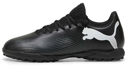 Puma Unisex Youth Future 7 Play Tt Jr Soccer Shoes, Puma Black-Puma White, 5.5 UK
