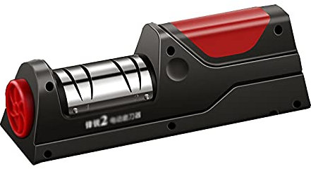 Affilacoltelli con affilacoltelli Elettrico Cucina Domestica Affilacoltelli Multifunzione Veloce Comodo e Pratico (Color : Black Size : 22.3x6.4x7.3cm) wenfeng1991