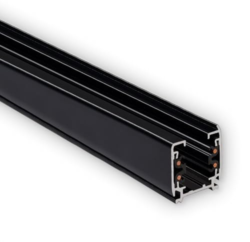 INNOVATE EUTRAC 3 Phasen Schiene LED Schiene 2m [Phasenschiene 3 polig] EUTRAC 3-Phasen Stromschiene I Schienensystem Lampen Büro I LED Schienensystem Phasenschiene I Lichtschienensystem Decke
