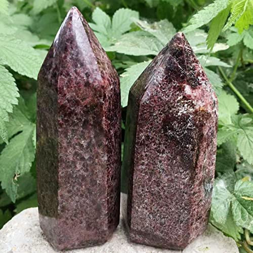 SLXWSXZE Kristalle und Steine ​​Kristallstein 6 Facettenturm Edelsteinstäbe Punktprisma Heimdekoration Ornament Geschenke 1 Stück Quarzkristall(300-400g)