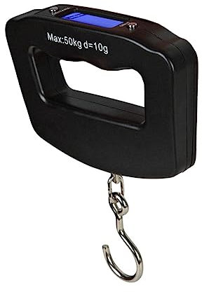 Kisangel Portable LCD Fischwaage Tragbare Digitale Hängewaage Für Luggage Präzise Leicht Und Für Angler Und Batterien Erforderlich