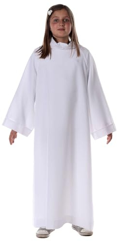 Holyart Abiti Prima Comunione: Abitino per Prima Comunione in Primis Modello Classico, 110 cm (43.5 INC.)