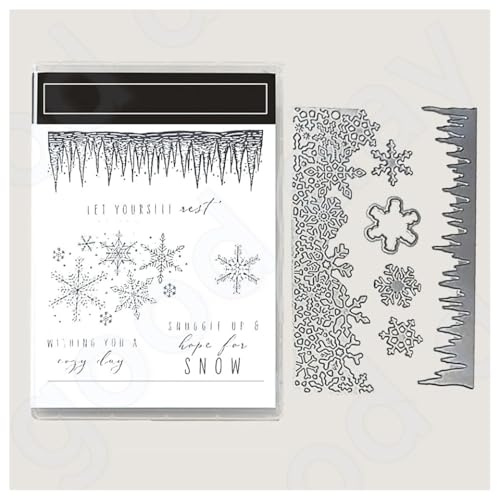 BrightGlow jul transparent stämpelset stämplar och stansmallar set jul stansformar mallar med jultomten hjort, träd silikonstämplar och stansar set för jul #8 13.99