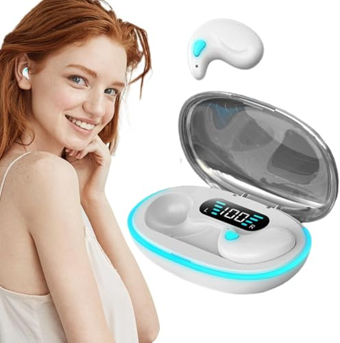 Auricolari in-ear, cuffie in-ear wireless - Cuffie senza fili Auricolari ricaricabili per il sonno,Auricolari per dormire sul lato con cancellazione del rumore del telefono cellulare per pesca