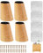 4 Stück 6 cm SchrankfüSse Holz Schrank Füße, Stable Design Holzfüße Schräg, Tischbeine Holz Möbelfüße Holz Schräg，Stuhlbeine Füße für Möbel Beine, Tischbein, Sideboard ，Schrankbeine, Kommoden, Sofa