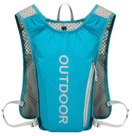Gilet da corsa, 5 l, per uomo e donna, con organizzazione leggera, traspirante, ottimale, cinghie pettorali regolabili in bicicletta, per uomini e maratoniste
