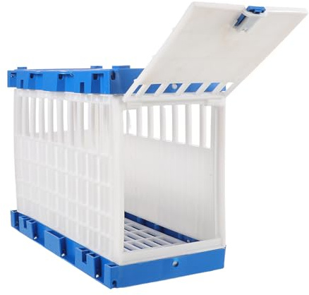 Milisten Jaula De Liberación Portátil De Plástico Caja Transportadora para Aves De Carreras para Entrenamiento y Competición Fácil De Limpiar