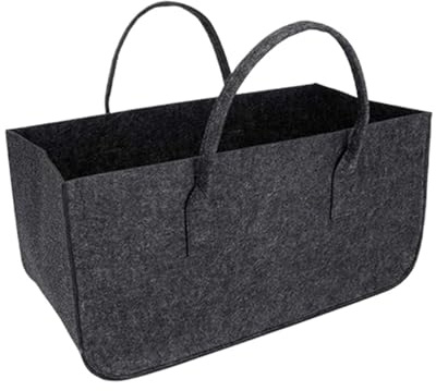 Loggtransportväska Vedkorg i filt 50x25x25 cm, 1 eller 2 st(1pc)