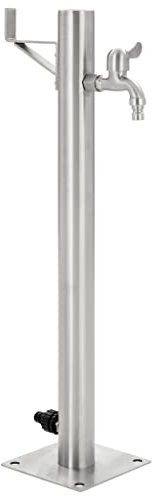 vidaXL Wassersäule Edelstahl 65 cm Wasserzapfstelle Wasserzapfsäule Brunnen