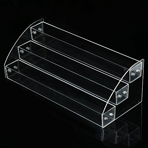 Wakects Supporto per Smalto per Unghie, Smalto per Unghie Acrilico Trasparente Espositore per Trucco, Espositore Trucchi da Tavolo, Scaffale per Smalti(3 Livelli)