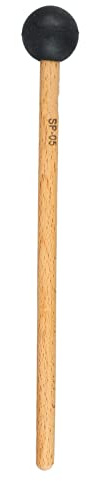 1 Maillet de Tambour, Bâton de Tambour Antidérapant pour Grosse Caisse avec Feutre Doux pour Jouer (Noir SP 05 21cm)