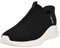 Skechers Herren Ultra Flex 3.0 Smooth Step Sneakers,Sports Shoes, Schwarzer Strick, roter Rand, 42 EU