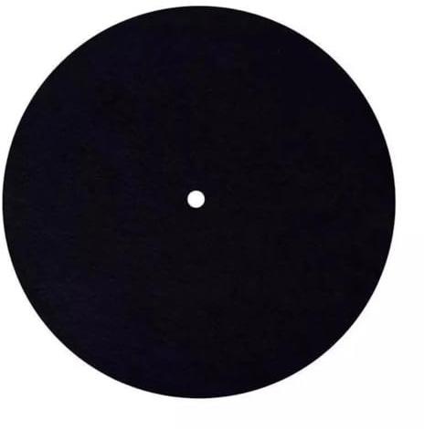 Audiophile Skivspelare matta – 20 cm filt, antistatisk och skakande halkmatta för vinylskivspelare