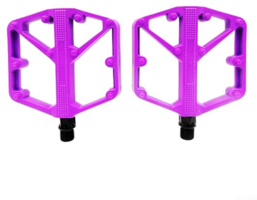Solaughguy Bicycle Pedals, Aluminum Alloy Bike Pedals Black,Bearings Non Slip Bike Flat Pedals For Mountain Bike Road Bike Trekking Bike Anti-skid(pink)