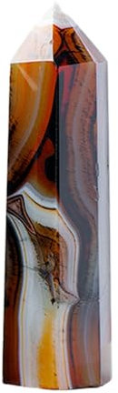 Varita de Piedra Gem, Torre de | Meditación Varita de Piedra de,Joya Decorativa Natural Preciosa Hecha a Mano para Ritual para Ritual